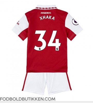 Arsenal Granit Xhaka #34 Hjemmebanetrøje Børn 2022-23 Kortærmet (+ Korte bukser)